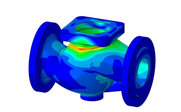 Th analyzation of working pressure valve body